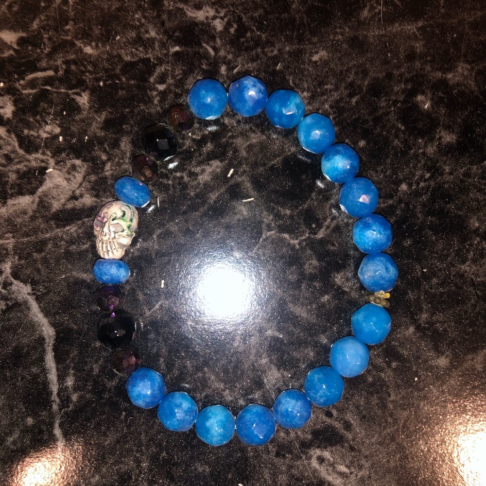 Beaded Skull Bracelet
